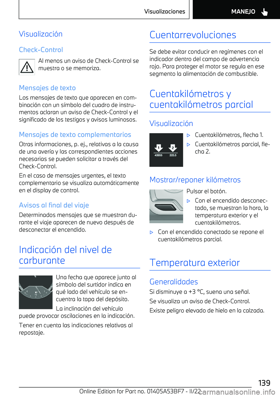 BMW X1 2022 Manuales de Empleo (in Spanish) Visualizaci BMW X1 2022 Manuales de Empleo (in Spanish) Visualizaci