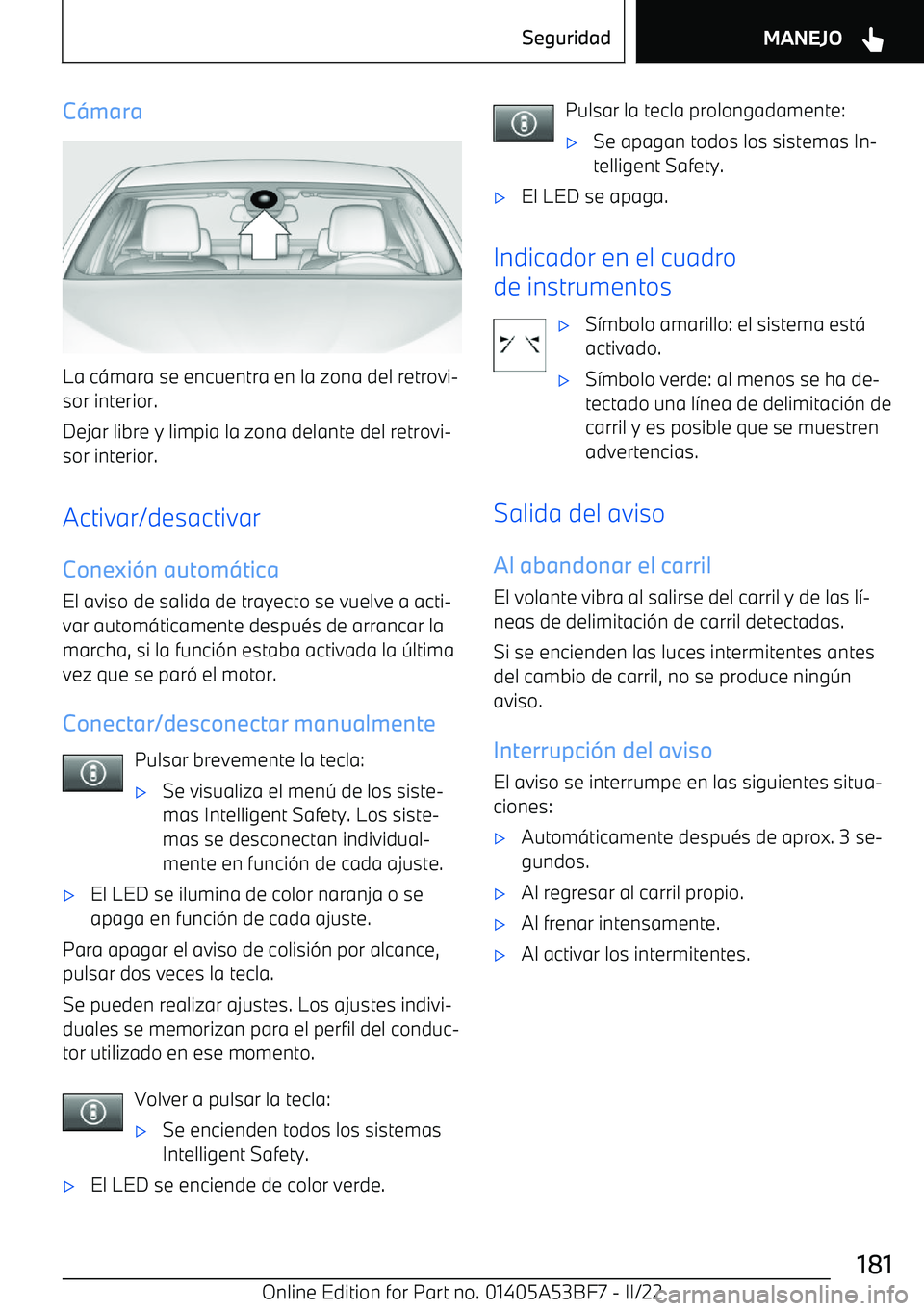 BMW X1 2022  Manuales de Empleo (in Spanish) C