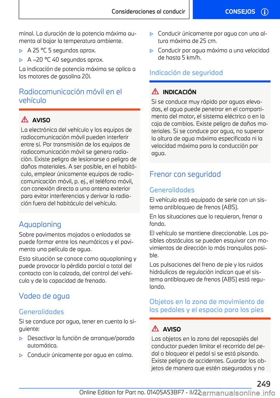 BMW X1 2022 Manuales de Empleo (in Spanish) minal. La duraci BMW X1 2022 Manuales de Empleo (in Spanish) minal. La duraci