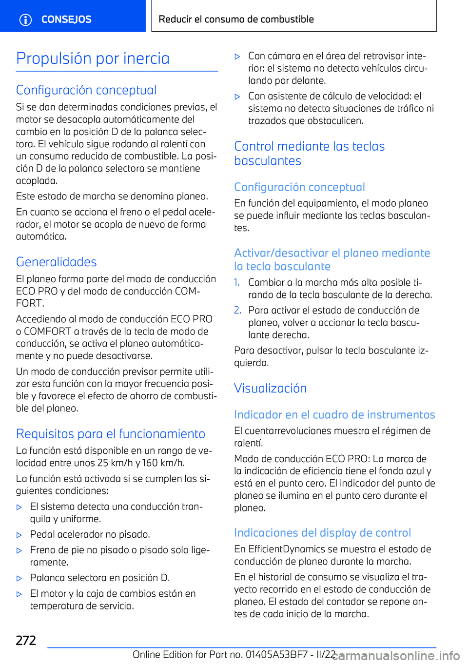 BMW X1 2022 Manuales de Empleo (in Spanish) Propulsi BMW X1 2022 Manuales de Empleo (in Spanish) Propulsi