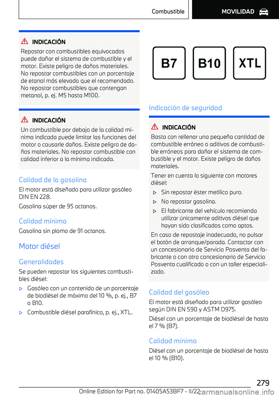 BMW X1 2022 Manuales de Empleo (in Spanish) INDICACI BMW X1 2022 Manuales de Empleo (in Spanish) INDICACI