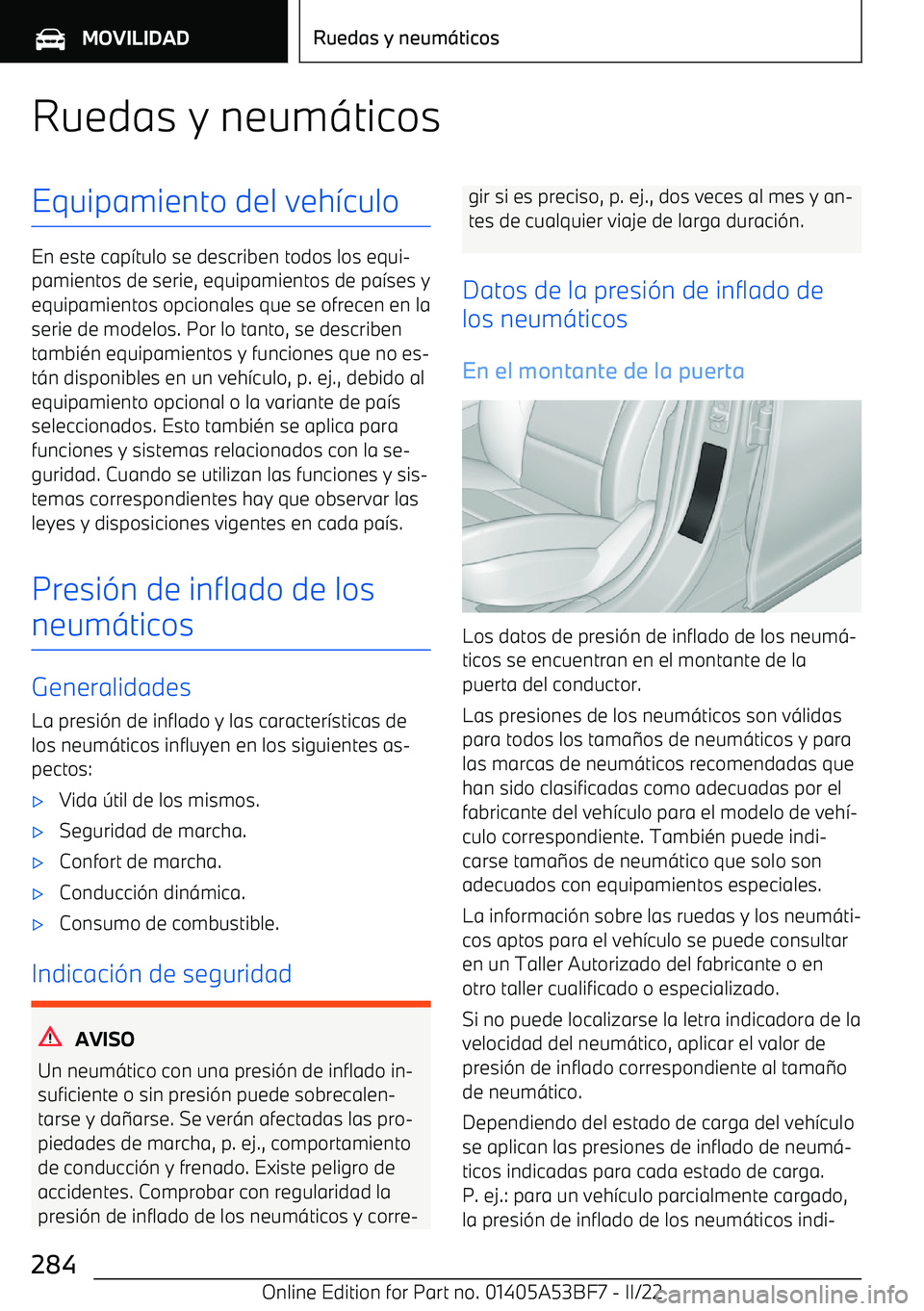 BMW X1 2022 Manuales de Empleo (in Spanish) Ruedas y neum BMW X1 2022 Manuales de Empleo (in Spanish) Ruedas y neum