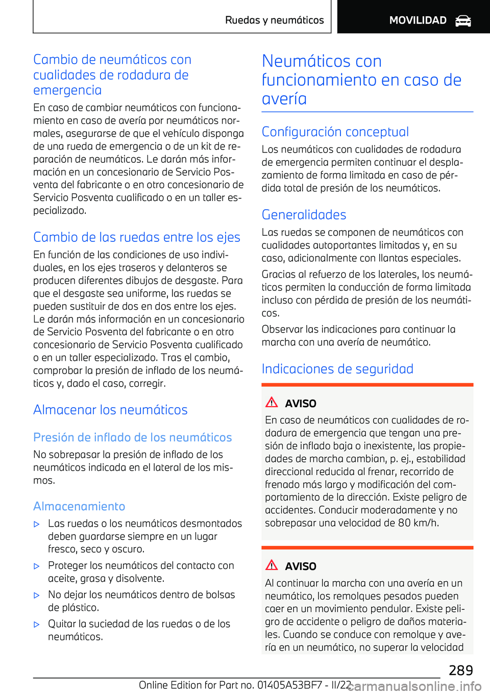 BMW X1 2022 Manuales de Empleo (in Spanish) Cambio de neum BMW X1 2022 Manuales de Empleo (in Spanish) Cambio de neum