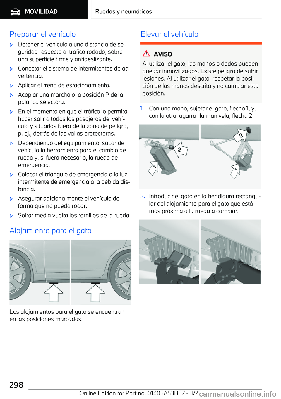 BMW X1 2022 Manuales de Empleo (in Spanish) Preparar el veh BMW X1 2022 Manuales de Empleo (in Spanish) Preparar el veh