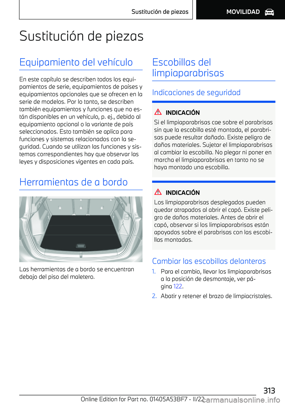 BMW X1 2022 Manuales de Empleo (in Spanish) Sustituci BMW X1 2022 Manuales de Empleo (in Spanish) Sustituci