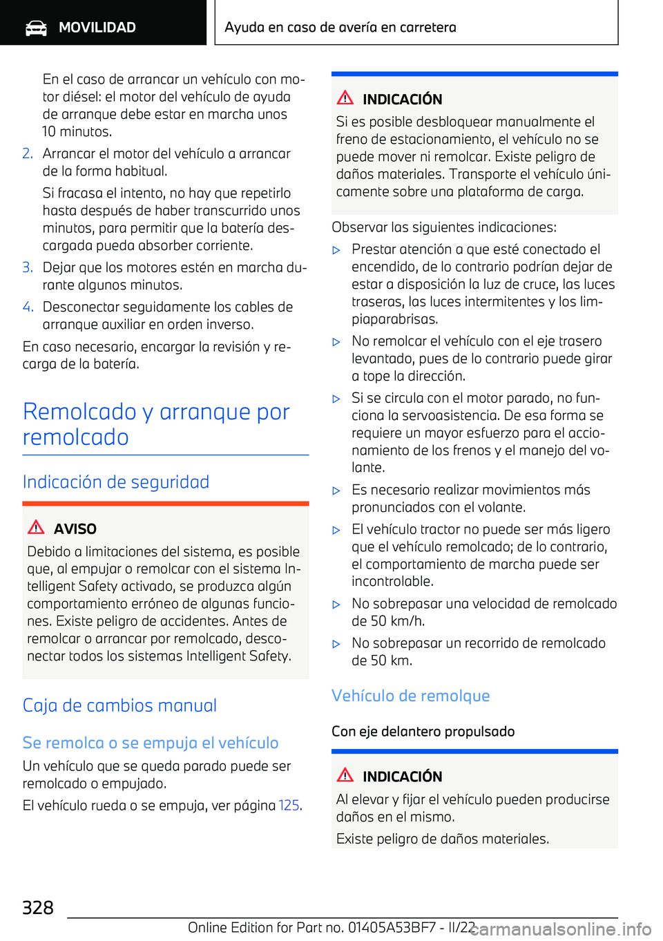 BMW X1 2022 Manuales de Empleo (in Spanish) En el caso de arrancar un veh BMW X1 2022 Manuales de Empleo (in Spanish) En el caso de arrancar un veh