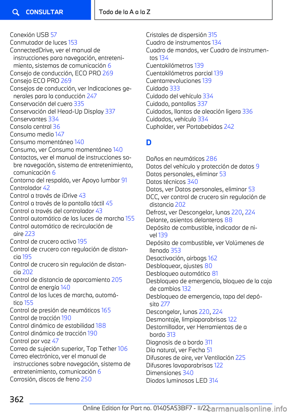 BMW X1 2022 Manuales de Empleo (in Spanish) Conexi BMW X1 2022 Manuales de Empleo (in Spanish) Conexi