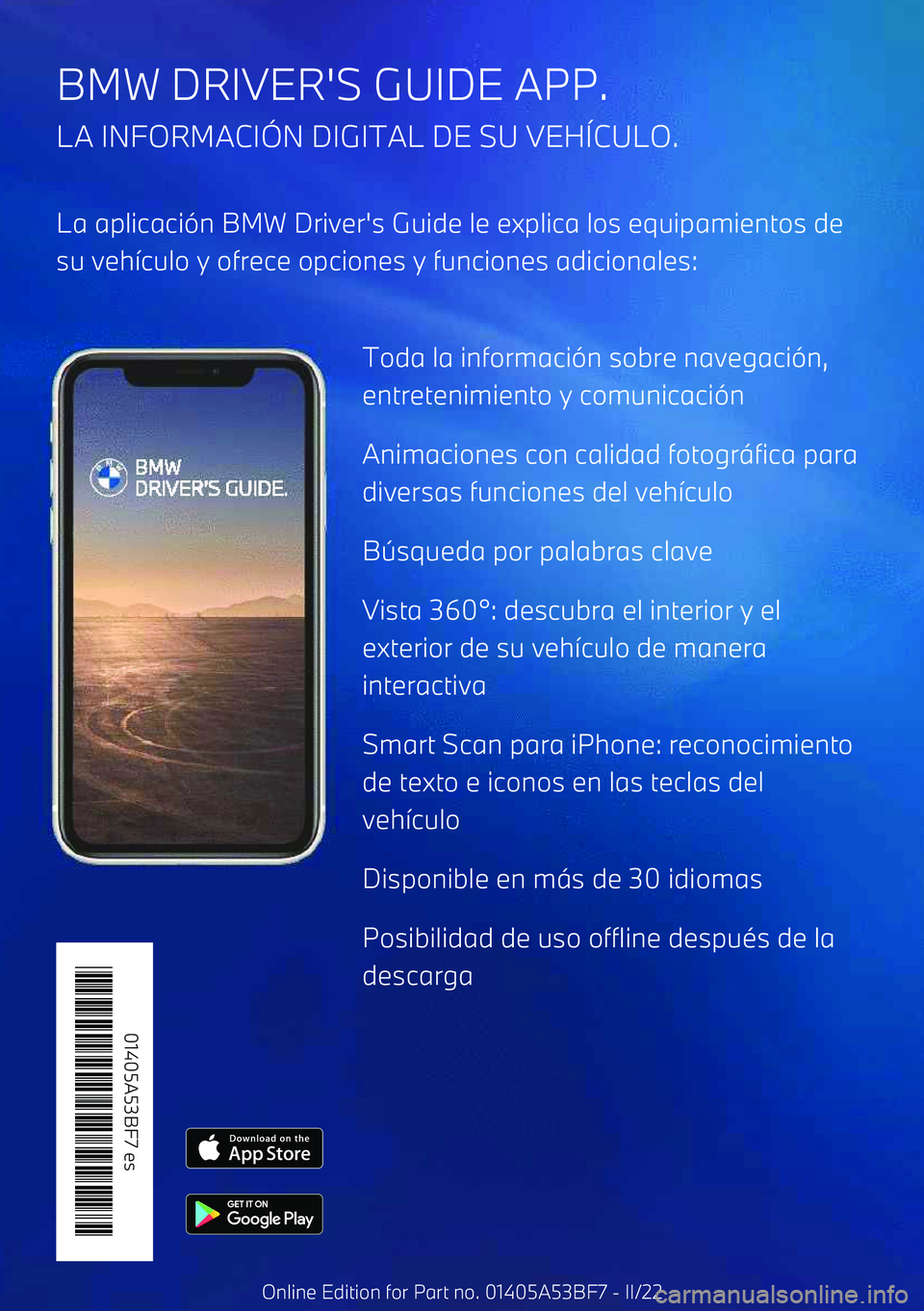 BMW X1 2022  Manuales de Empleo (in Spanish) BMW DRIVER