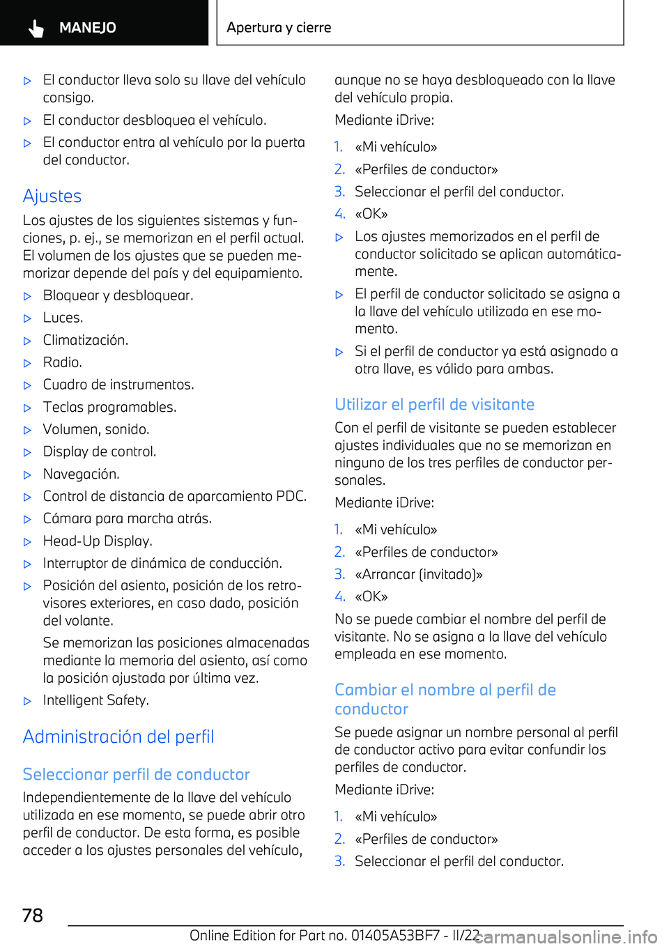 BMW X1 2022 Manuales de Empleo (in Spanish) BMW X1 2022 Manuales de Empleo (in Spanish)