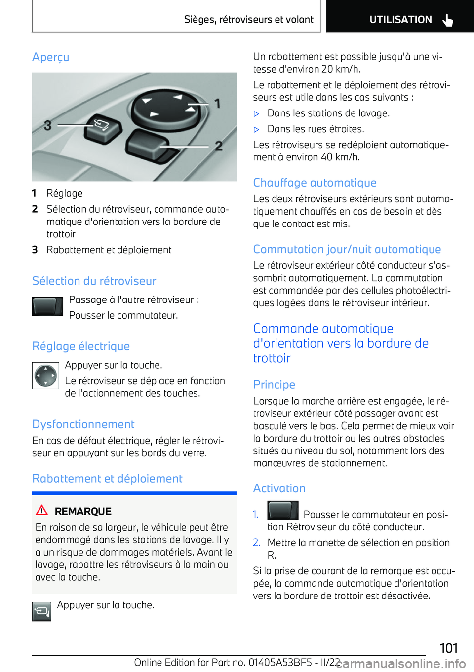 BMW X1 2022 Notices Demploi (in French) Aper BMW X1 2022 Notices Demploi (in French) Aper