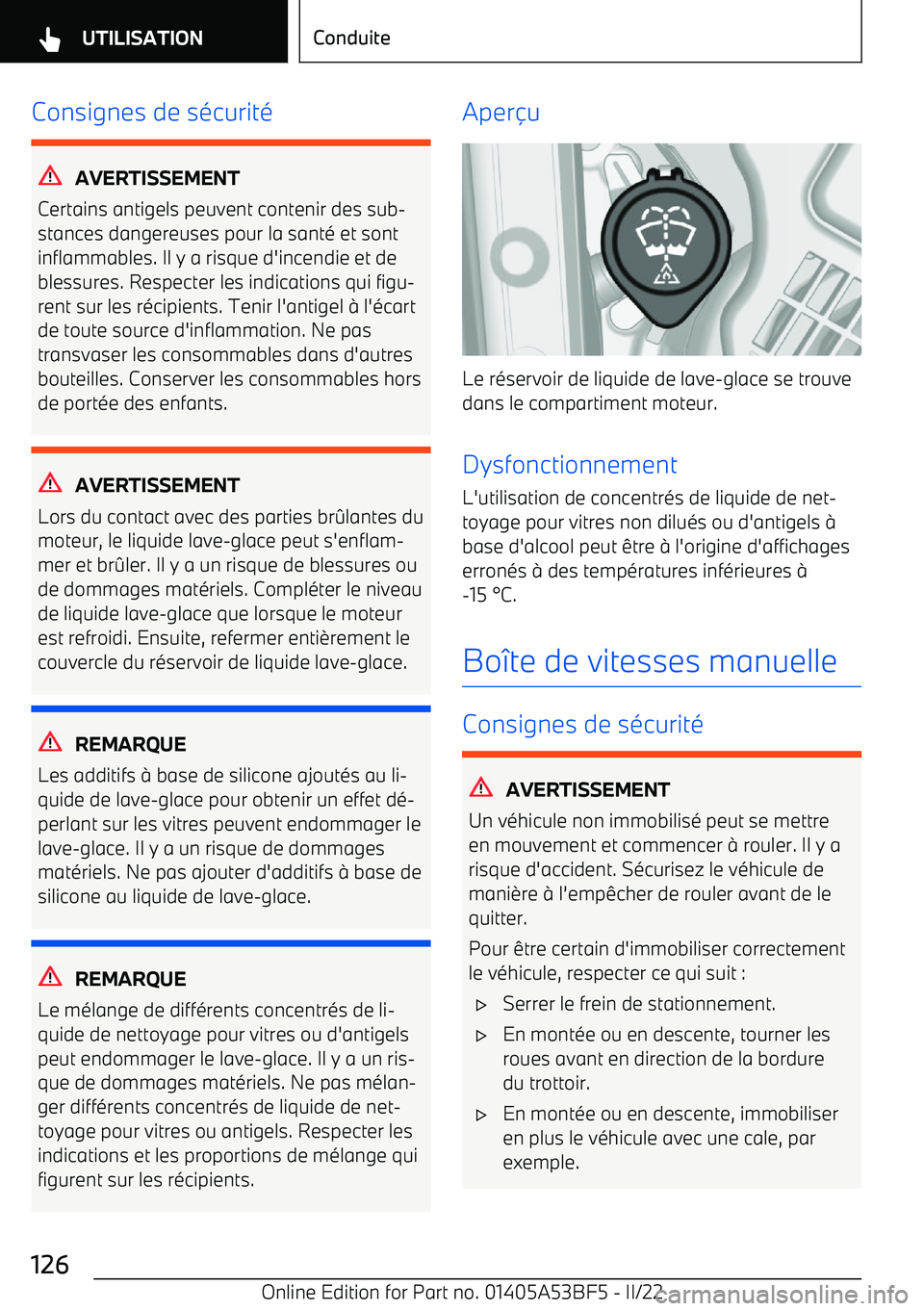 BMW X1 2022 Notices Demploi (in French) Consignes de s BMW X1 2022 Notices Demploi (in French) Consignes de s