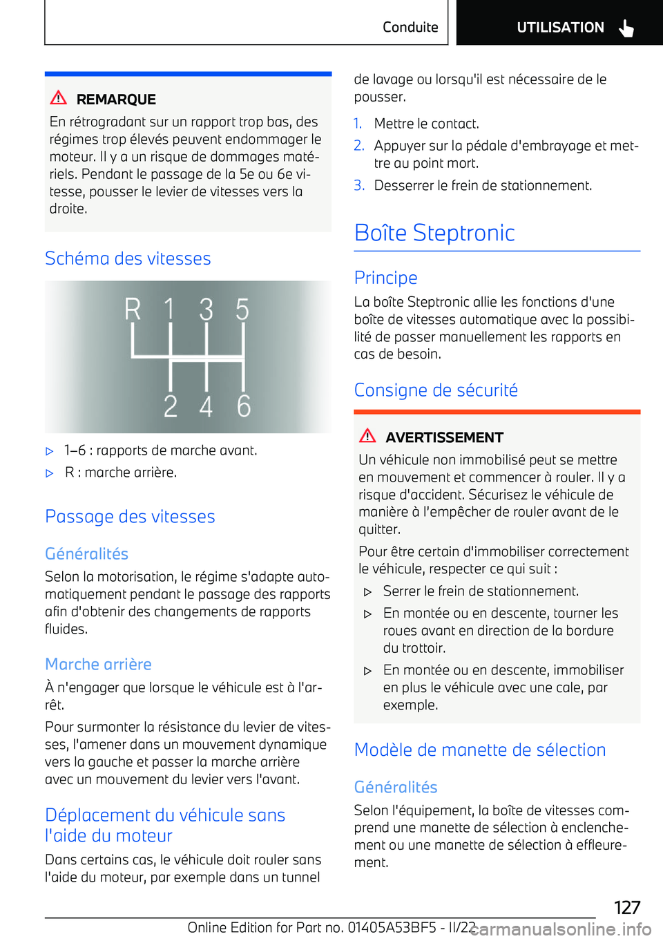 BMW X1 2022 Notices Demploi (in French) REMARQUE
En r BMW X1 2022 Notices Demploi (in French) REMARQUE
En r