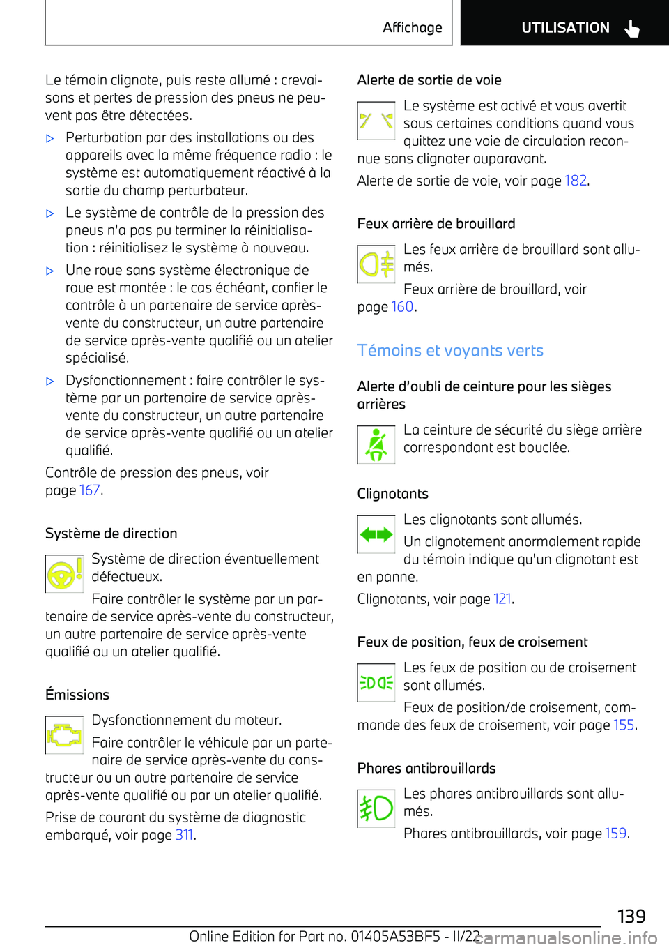 BMW X1 2022 Notices Demploi (in French) Le t BMW X1 2022 Notices Demploi (in French) Le t