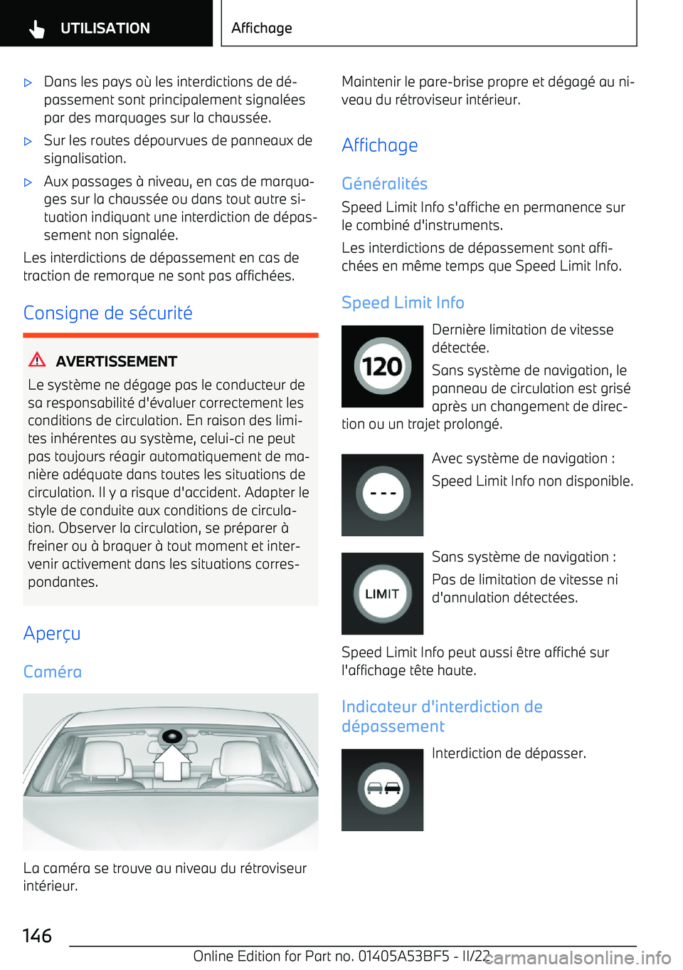 BMW X1 2022 Notices Demploi (in French) BMW X1 2022 Notices Demploi (in French)