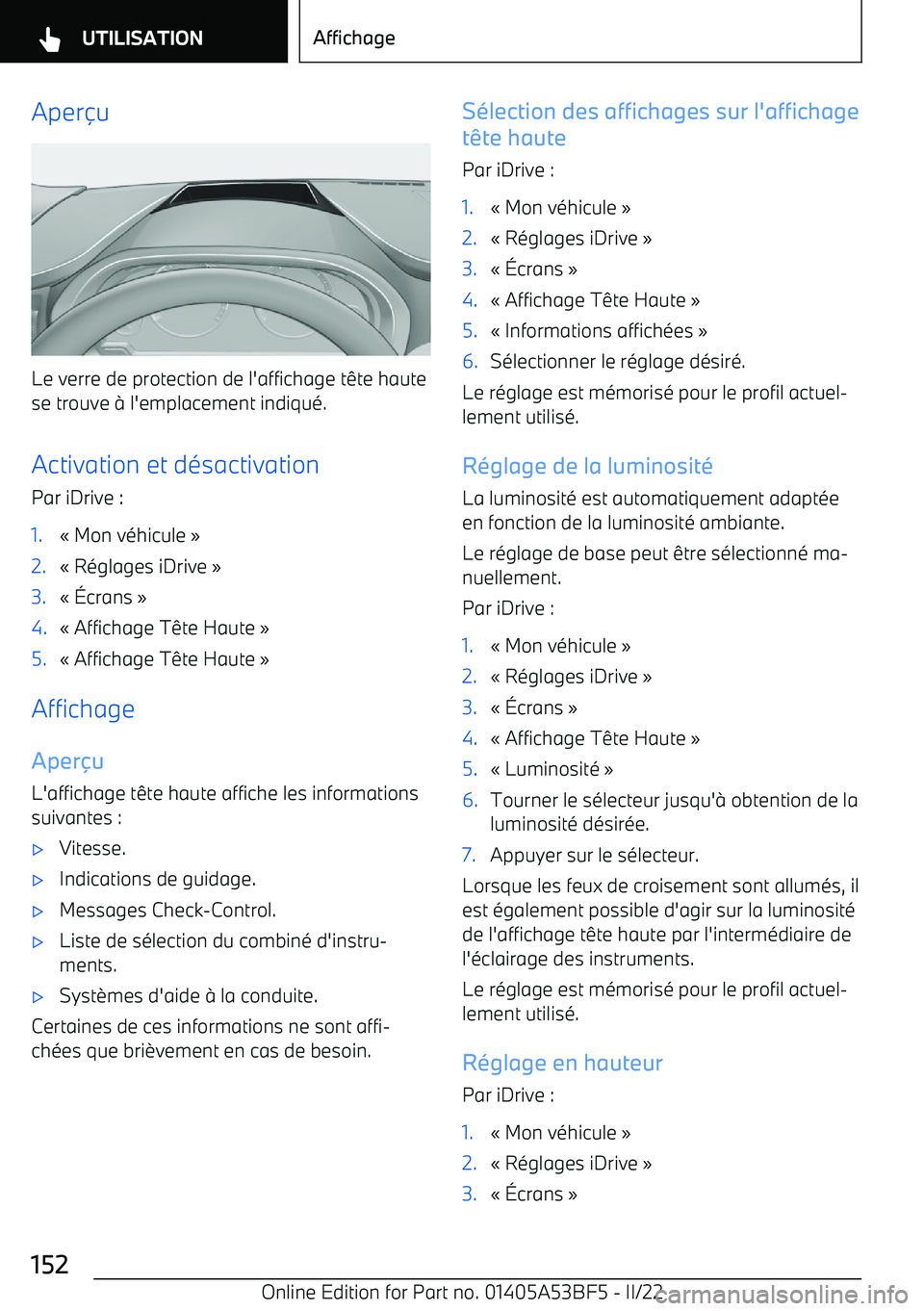 BMW X1 2022  Notices Demploi (in French) Aper