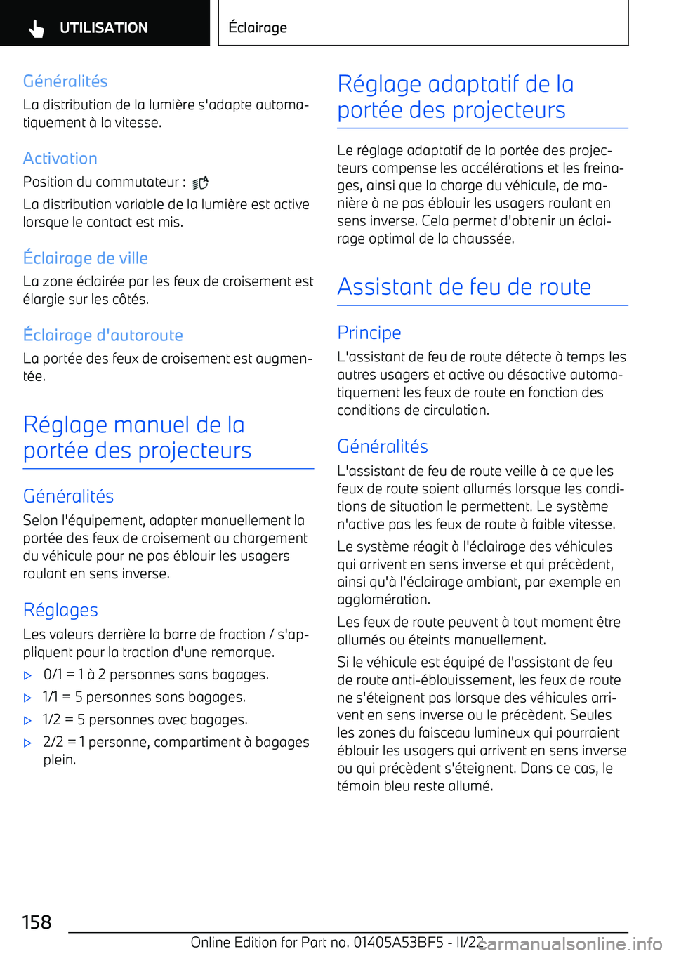 BMW X1 2022  Notices Demploi (in French) G