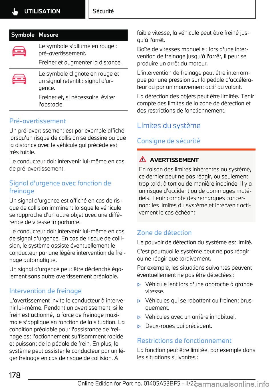 BMW X1 2022 Notices Demploi (in French) SymboleMesureLe symbole s BMW X1 2022 Notices Demploi (in French) SymboleMesureLe symbole s