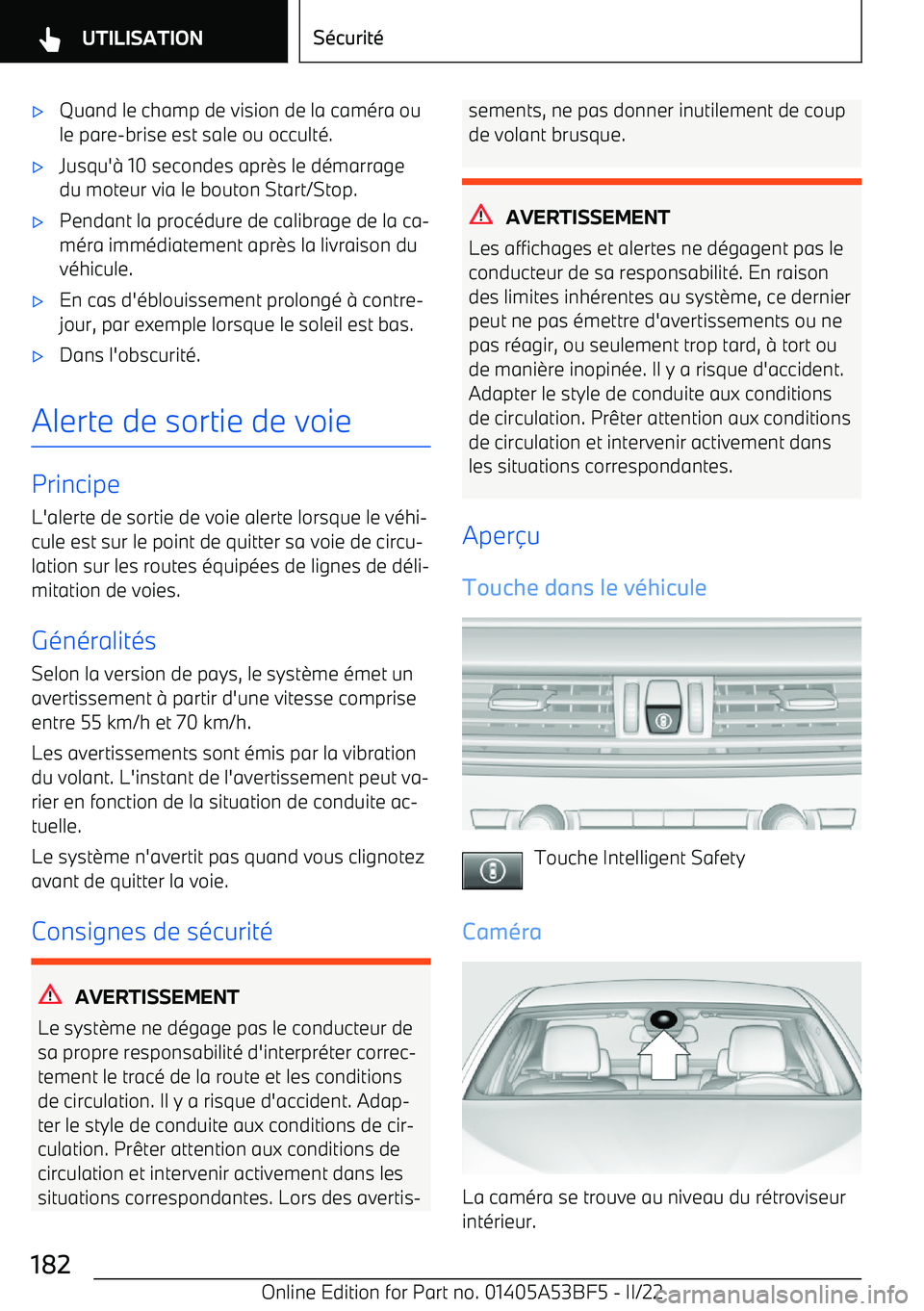 BMW X1 2022 Notices Demploi (in French) BMW X1 2022 Notices Demploi (in French)