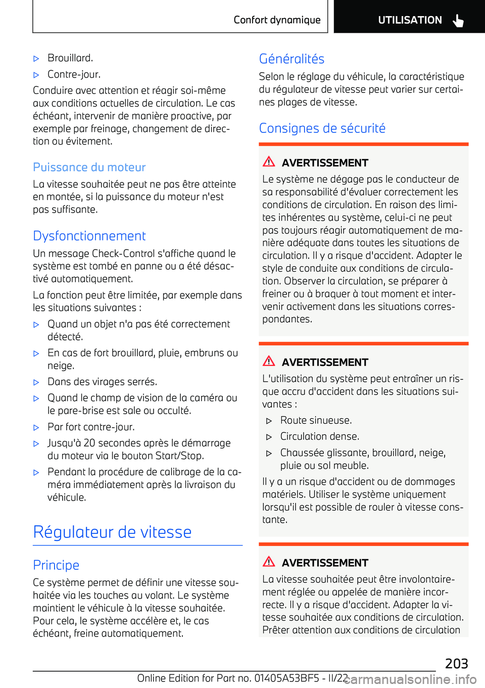 BMW X1 2022  Notices Demploi (in French) 