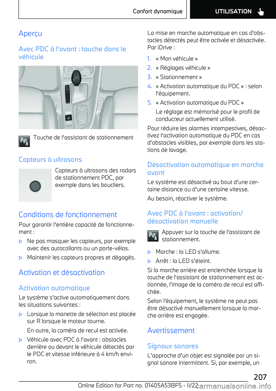 BMW X1 2022  Notices Demploi (in French) Aper