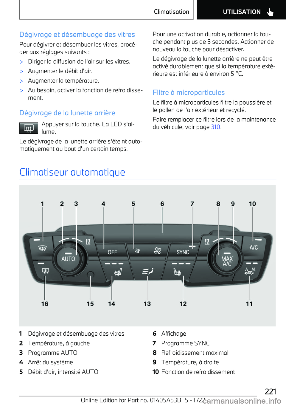 BMW X1 2022 Notices Demploi (in French) D BMW X1 2022 Notices Demploi (in French) D