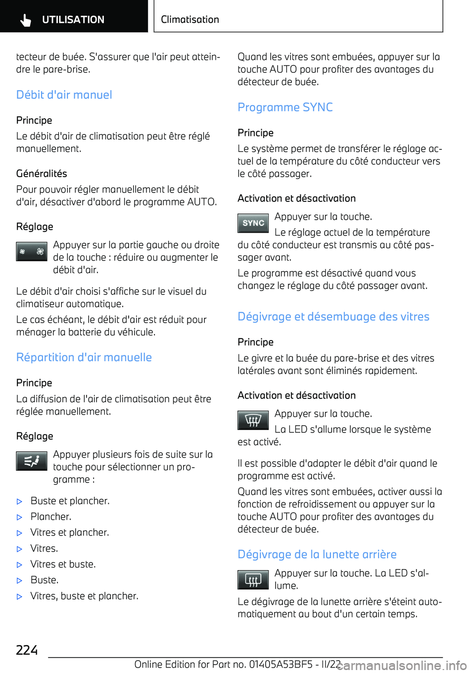 BMW X1 2022 Notices Demploi (in French) tecteur de bu BMW X1 2022 Notices Demploi (in French) tecteur de bu