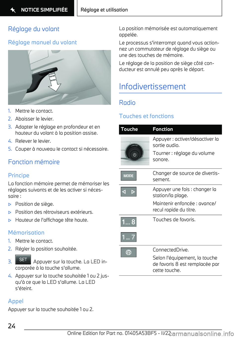 BMW X1 2022 Notices Demploi (in French) R BMW X1 2022 Notices Demploi (in French) R