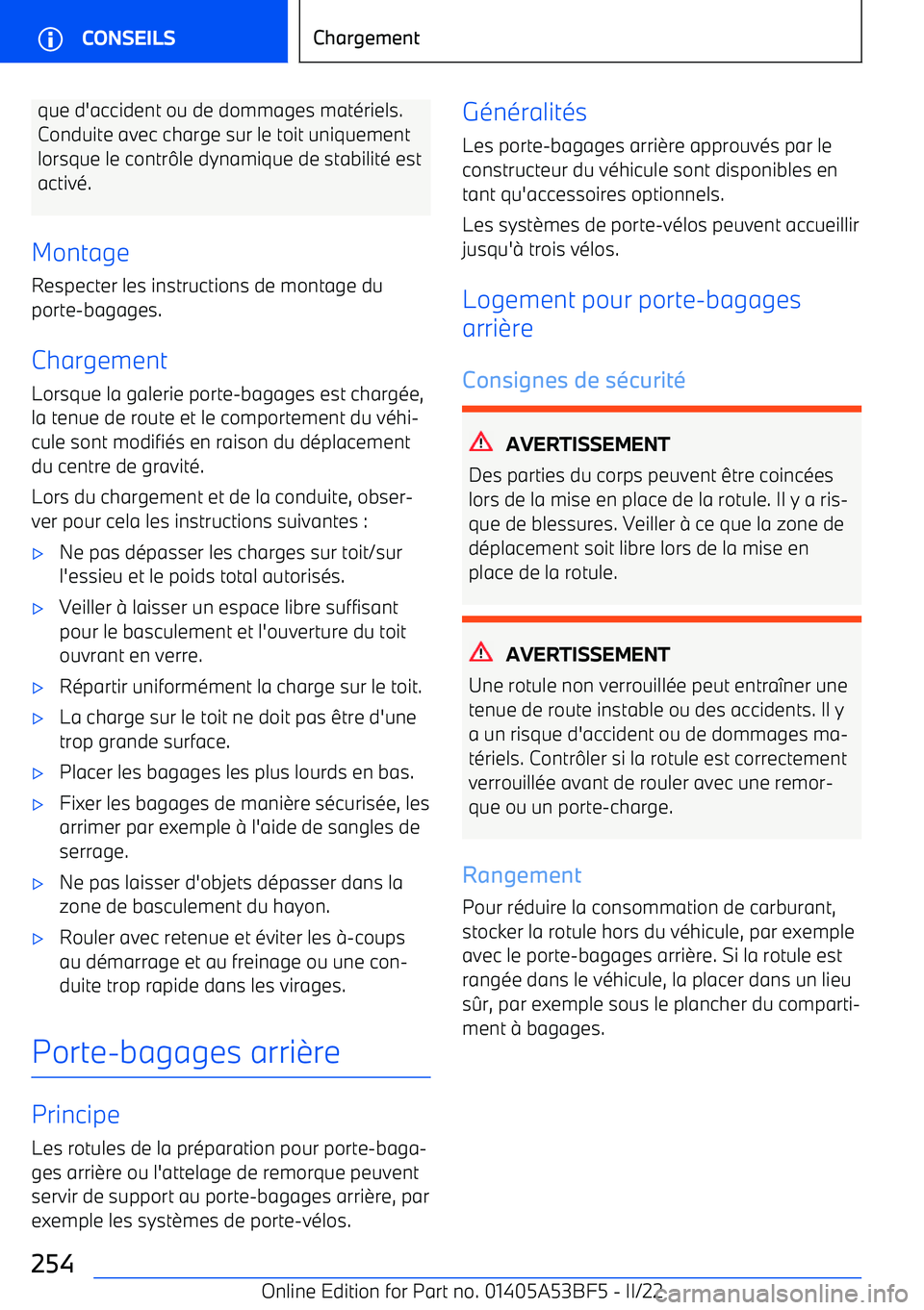 BMW X1 2022 Notices Demploi (in French) que d BMW X1 2022 Notices Demploi (in French) que d