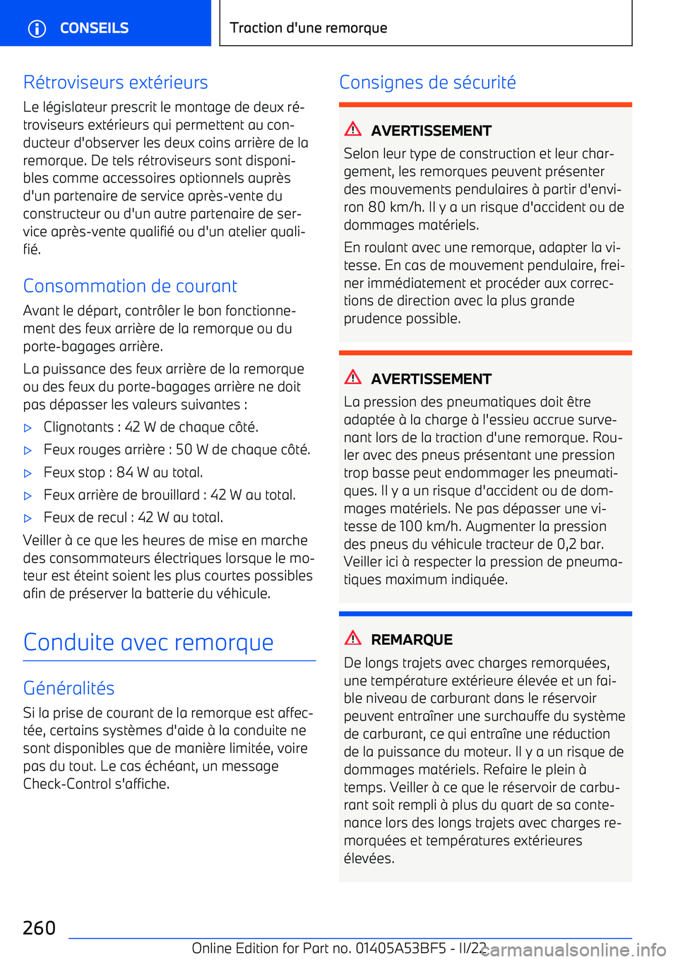 BMW X1 2022 Notices Demploi (in French) R BMW X1 2022 Notices Demploi (in French) R