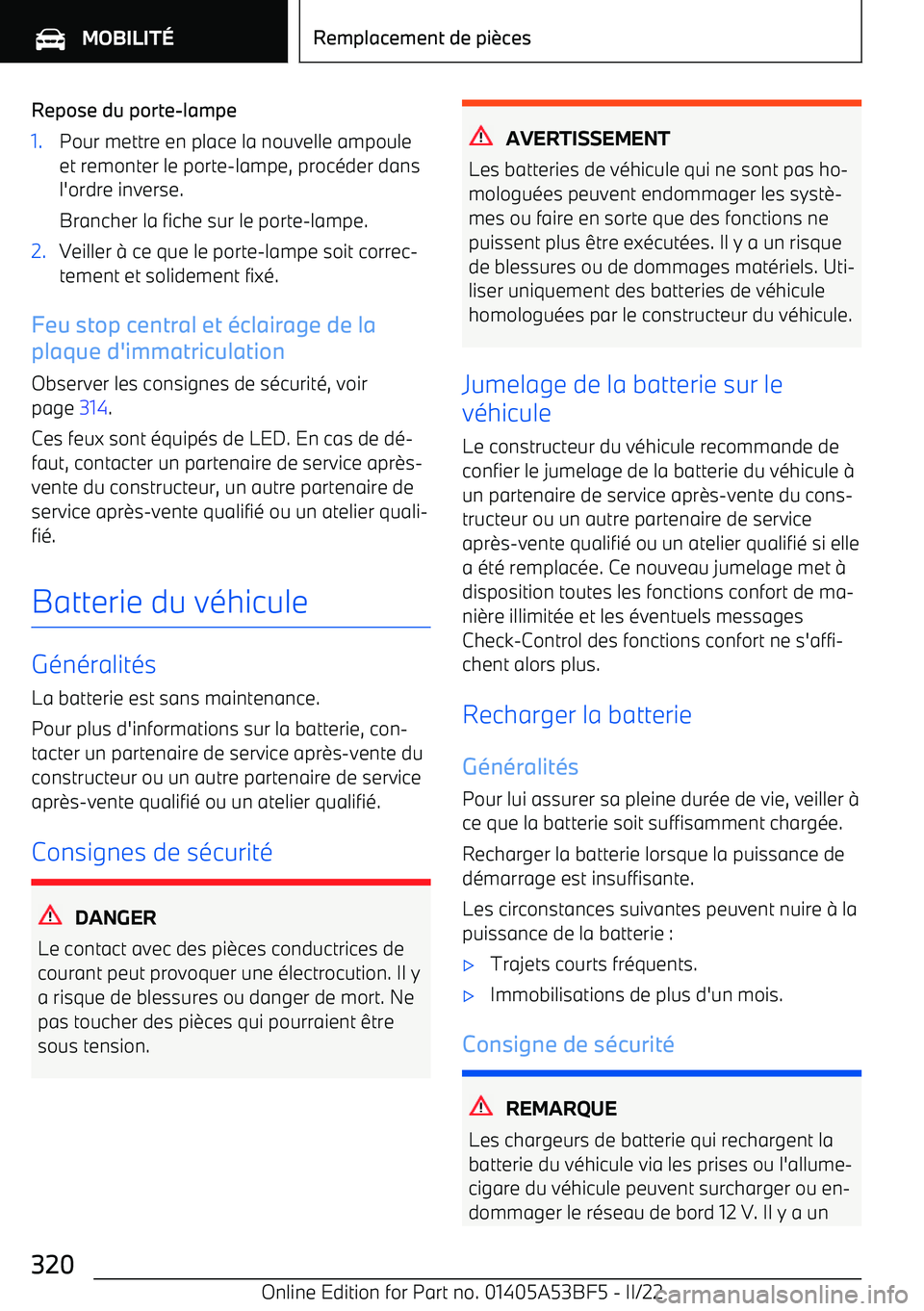 BMW X1 2022 Notices Demploi (in French) Repose du porte BMW X1 2022 Notices Demploi (in French) Repose du porte