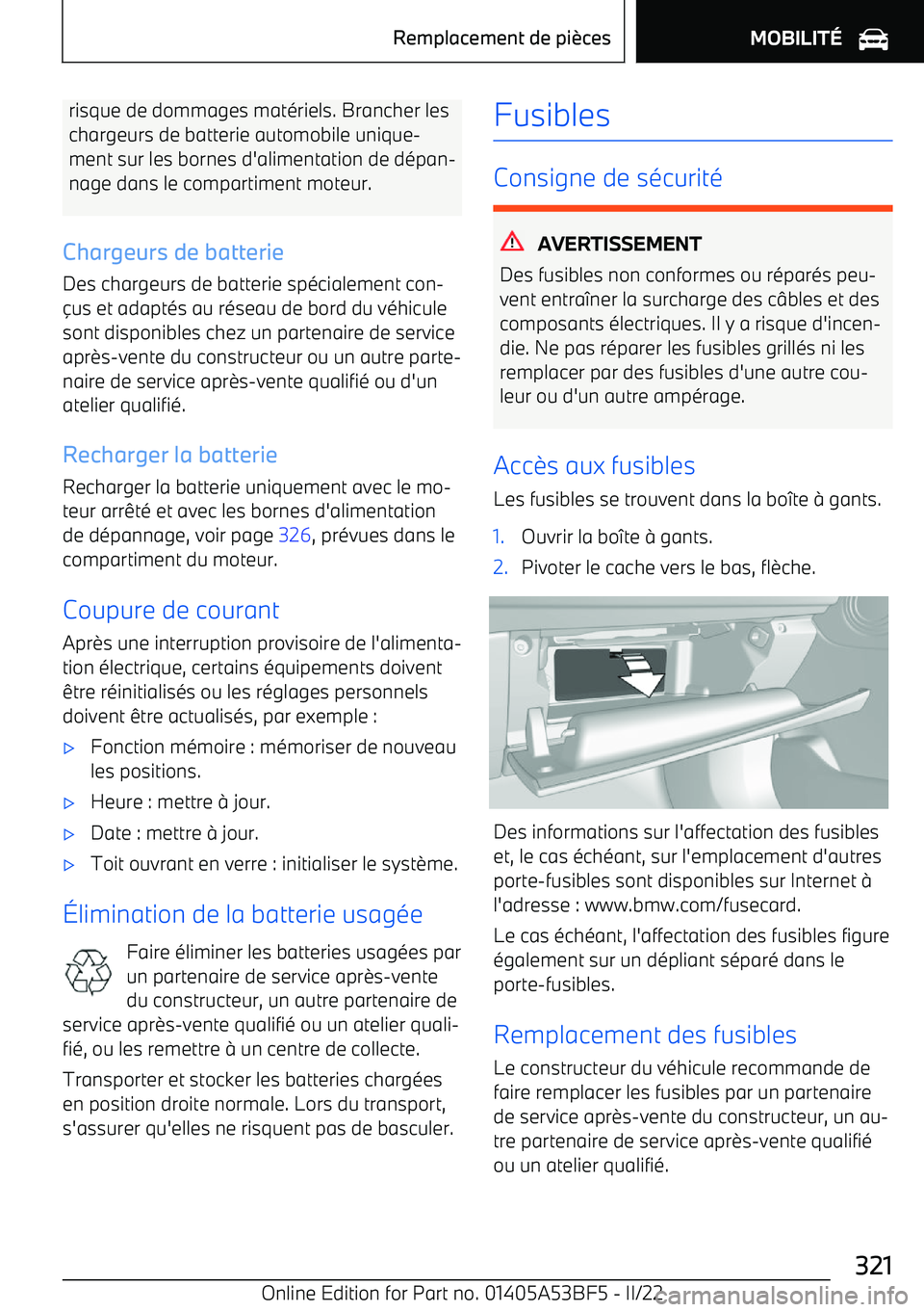 BMW X1 2022 Notices Demploi (in French) risque de dommages mat BMW X1 2022 Notices Demploi (in French) risque de dommages mat