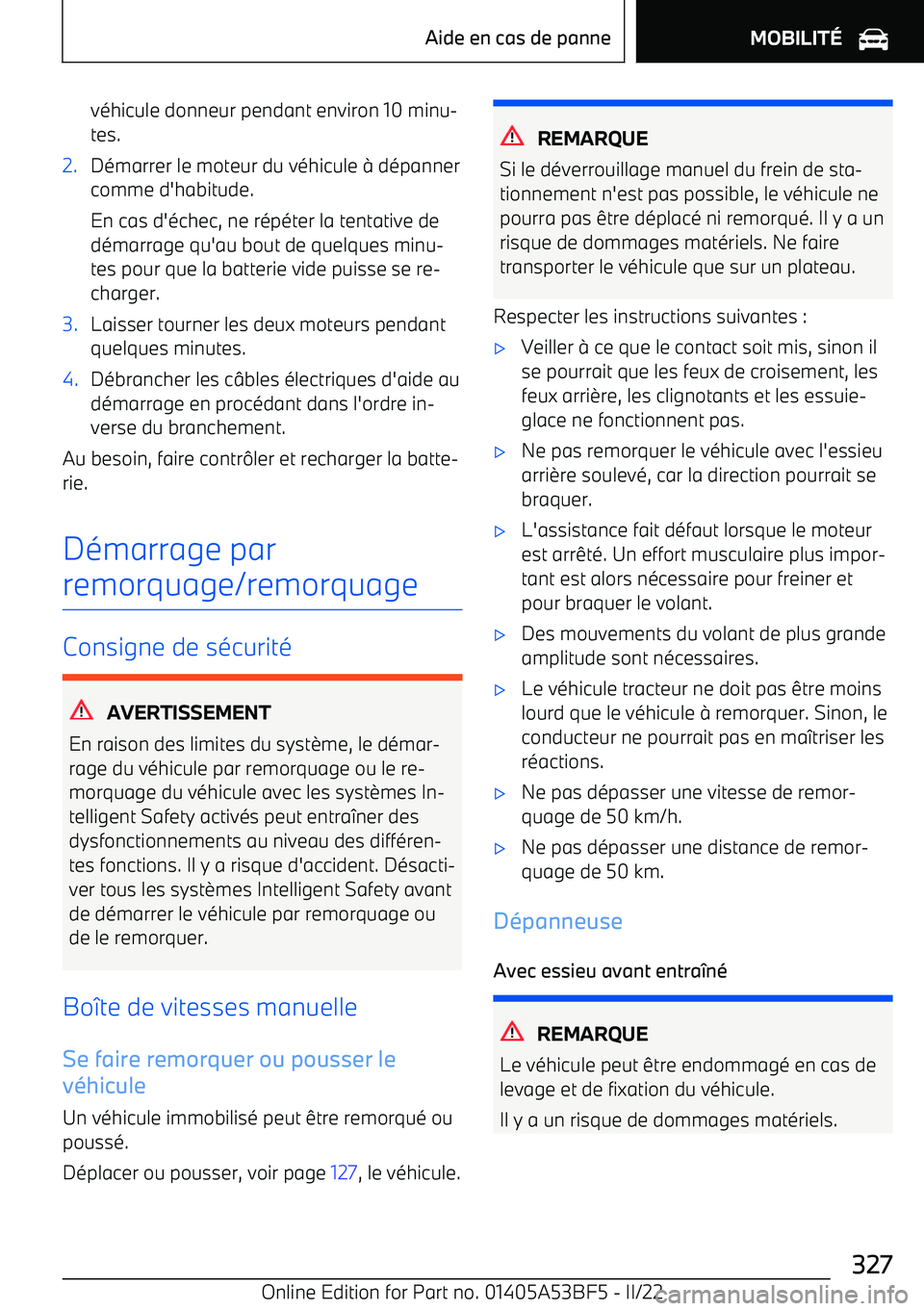 BMW X1 2022 Notices Demploi (in French) v BMW X1 2022 Notices Demploi (in French) v