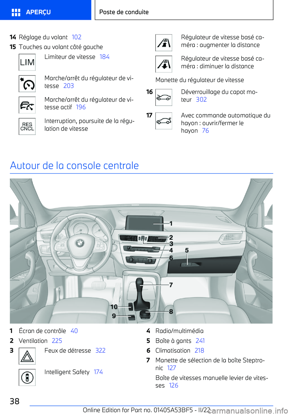 BMW X1 2022 Notices Demploi (in French) 14R BMW X1 2022 Notices Demploi (in French) 14R