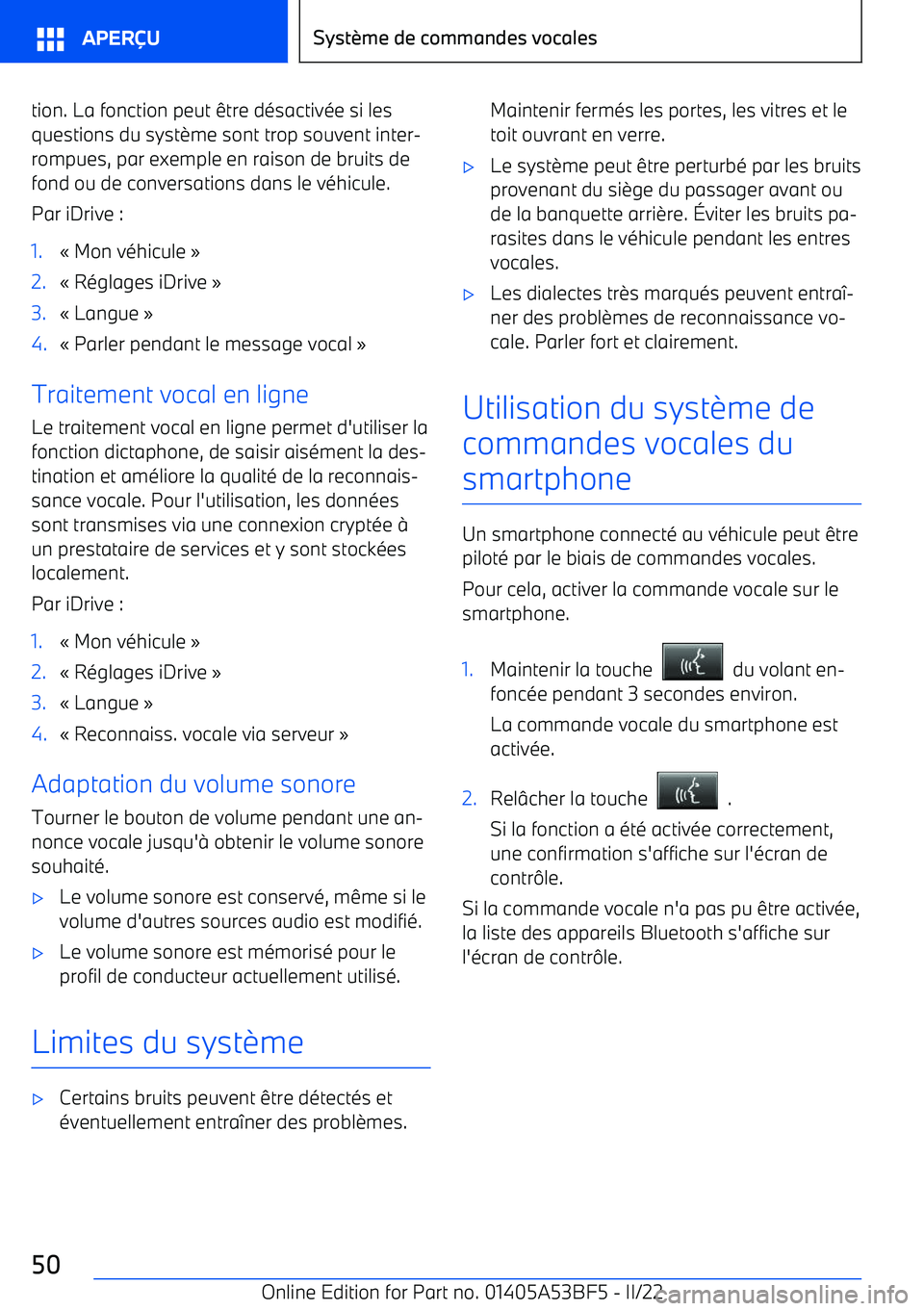 BMW X1 2022 Notices Demploi (in French) tion. La fonction peut BMW X1 2022 Notices Demploi (in French) tion. La fonction peut
