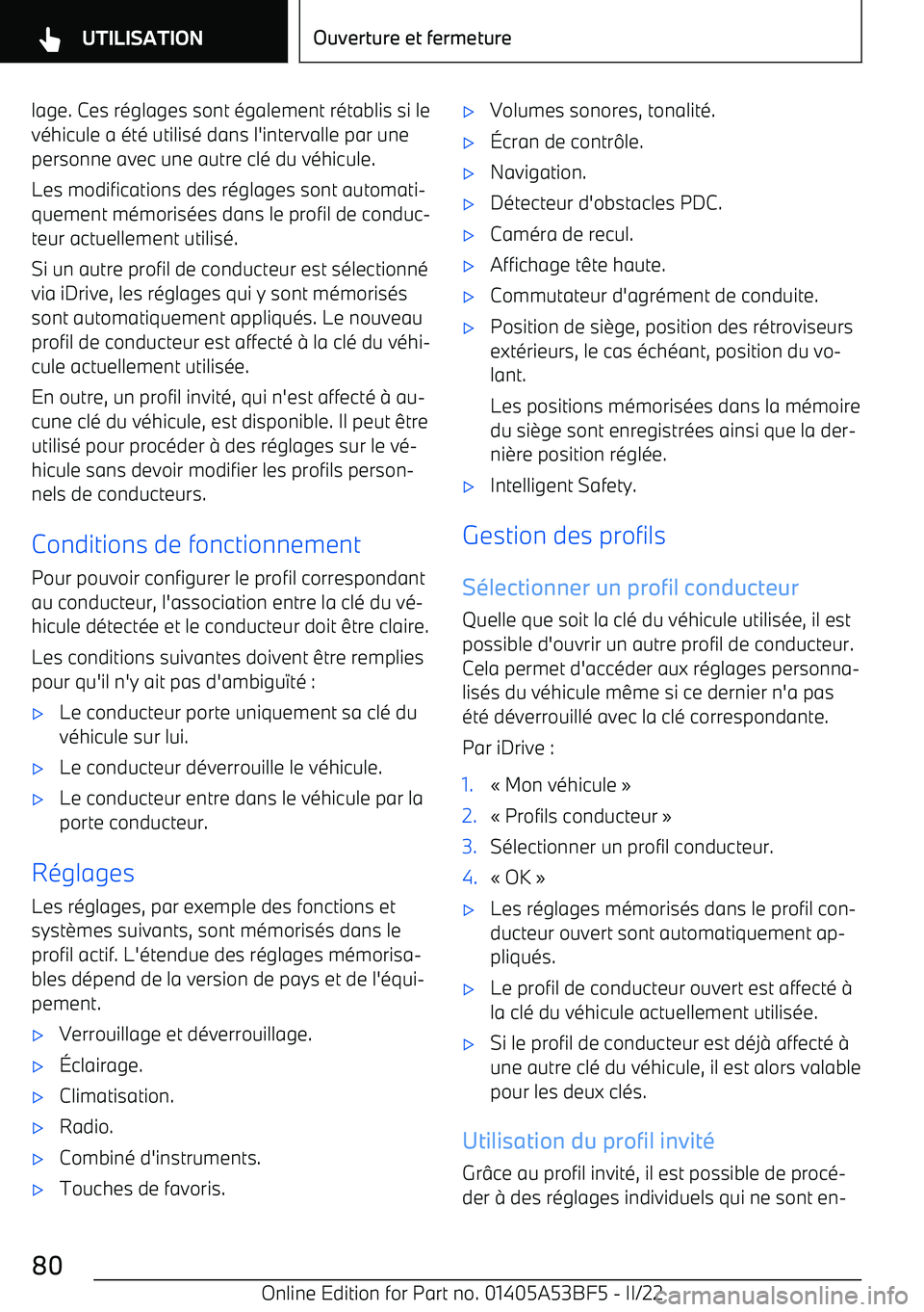 BMW X1 2022 Notices Demploi (in French) lage. Ces r BMW X1 2022 Notices Demploi (in French) lage. Ces r