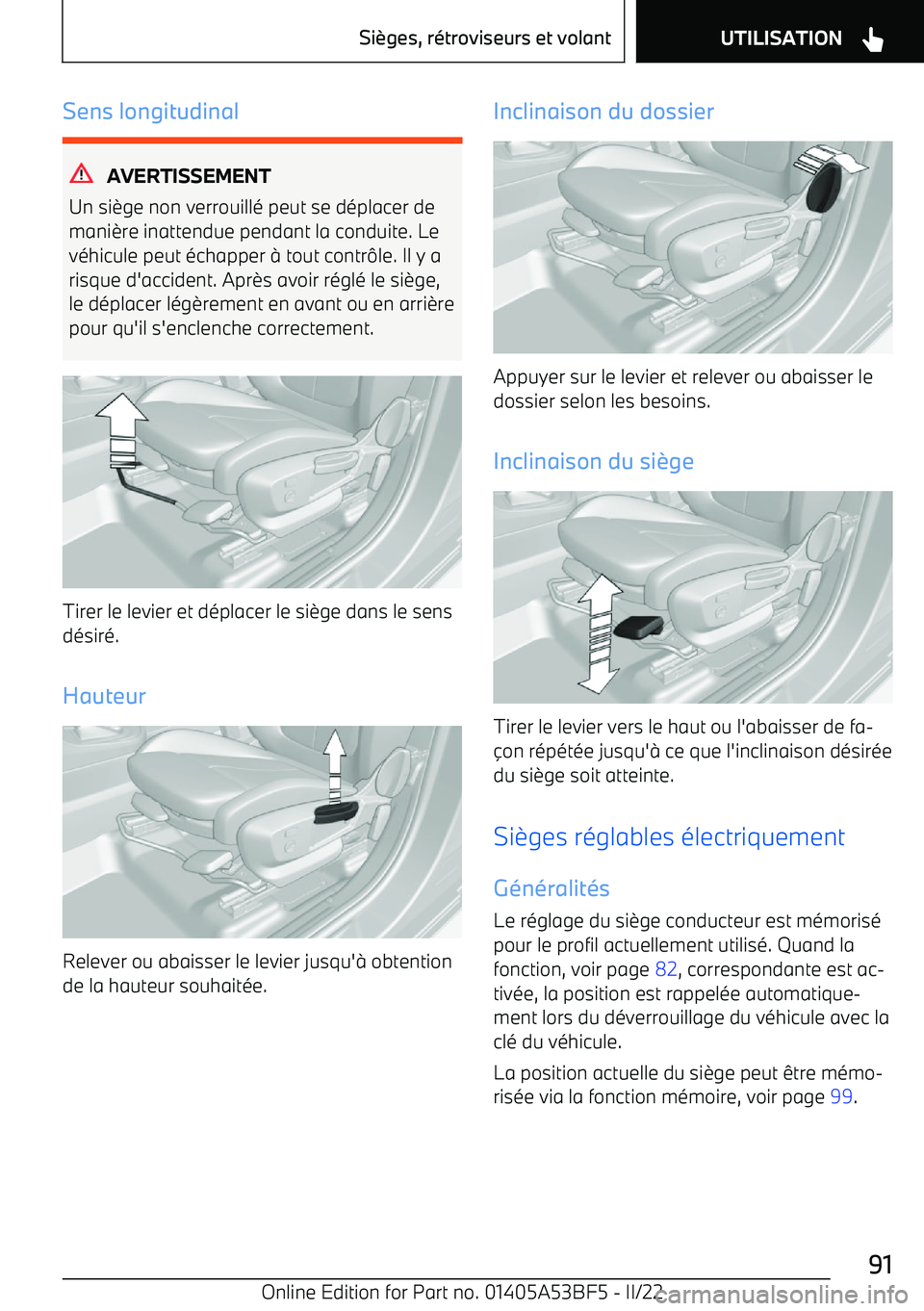 BMW X1 2022 Notices Demploi (in French) Sens longitudinal
AVERTISSEMENT
Un si BMW X1 2022 Notices Demploi (in French) Sens longitudinal
AVERTISSEMENT
Un si