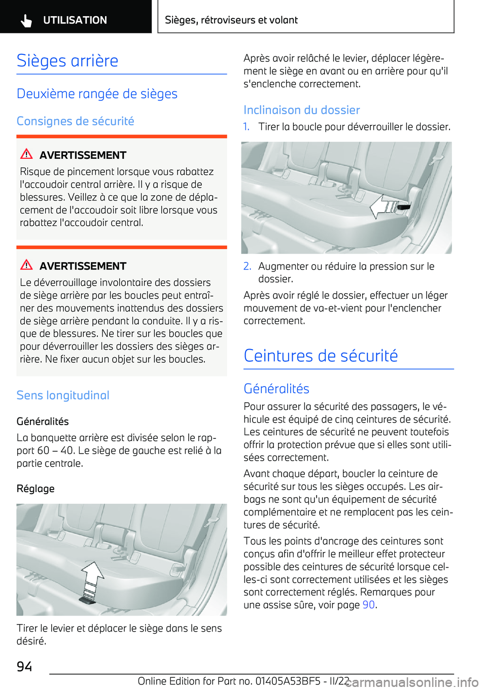 BMW X1 2022 Notices Demploi (in French) Si BMW X1 2022 Notices Demploi (in French) Si