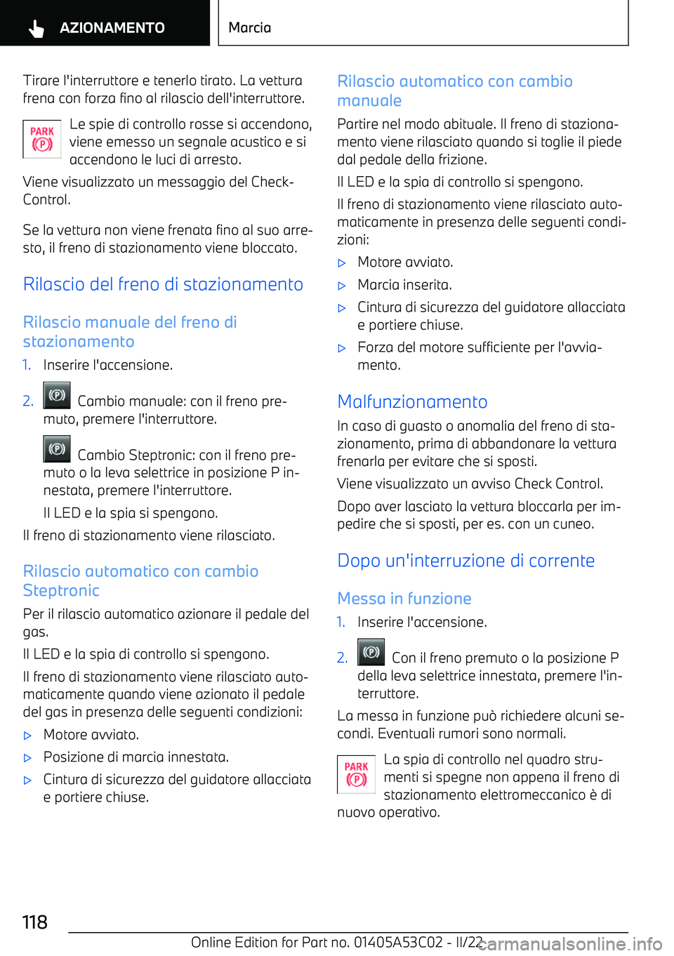 BMW X1 2022  Libretti Di Uso E manutenzione (in Italian) Tirare l