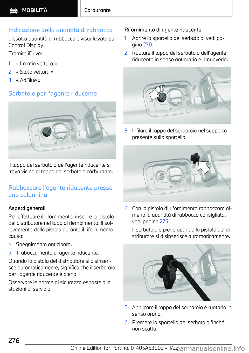 BMW X1 2022 Libretti Di Uso E manutenzione (in Italian) Indicazione della quantit BMW X1 2022 Libretti Di Uso E manutenzione (in Italian) Indicazione della quantit