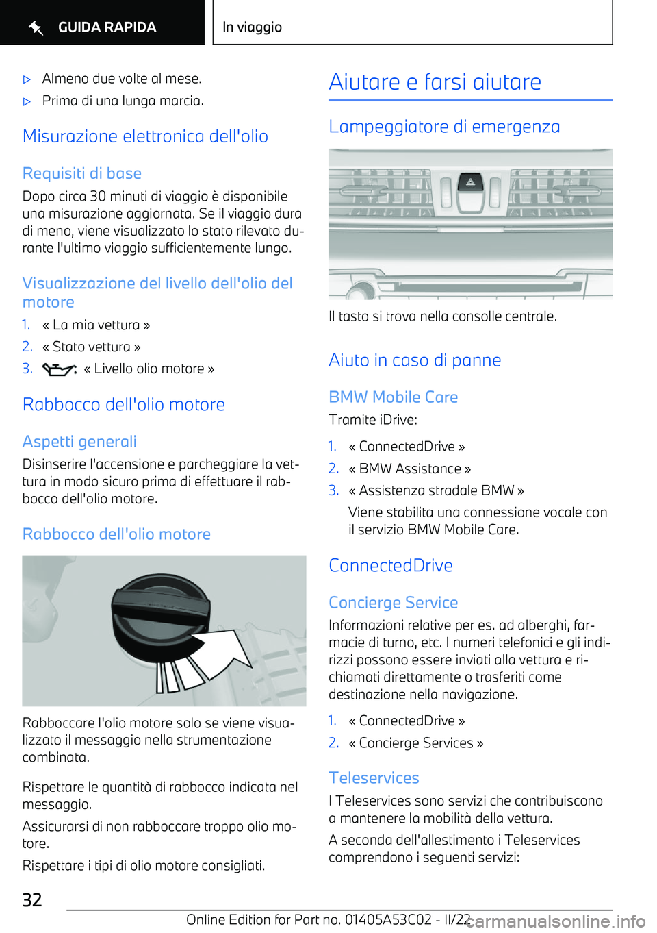 BMW X1 2022  Libretti Di Uso E manutenzione (in Italian) 
