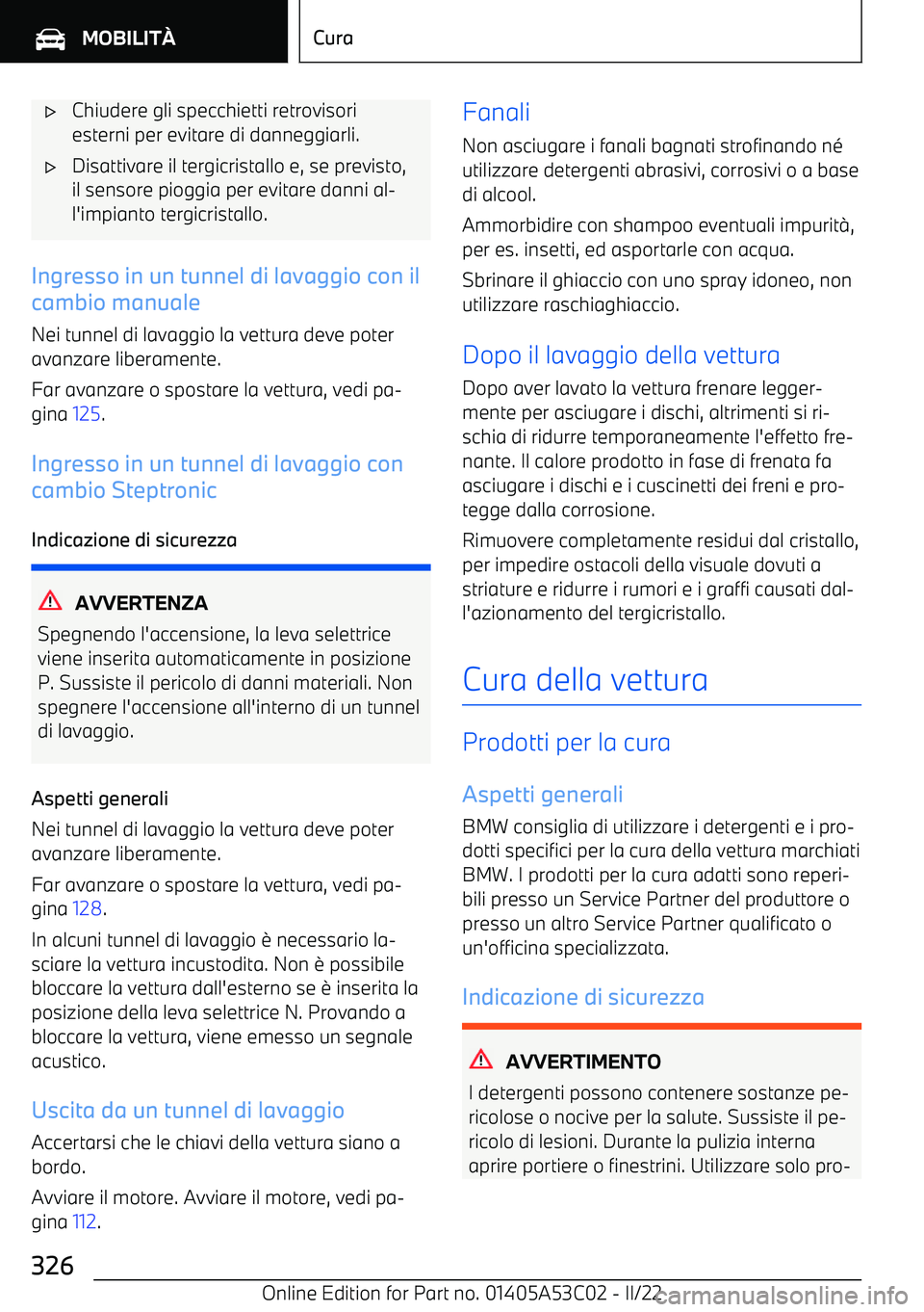 BMW X1 2022  Libretti Di Uso E manutenzione (in Italian) 