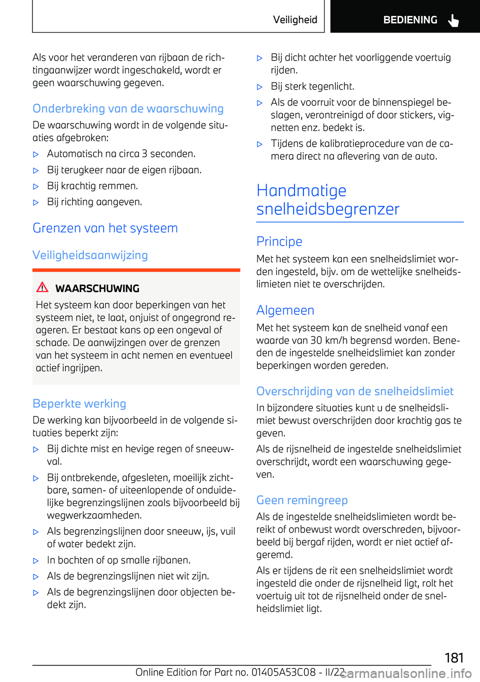 BMW X1 2022 Instructieboekjes (in Dutch) Als voor het veranderen van rijbaan de rich BMW X1 2022 Instructieboekjes (in Dutch) Als voor het veranderen van rijbaan de rich
