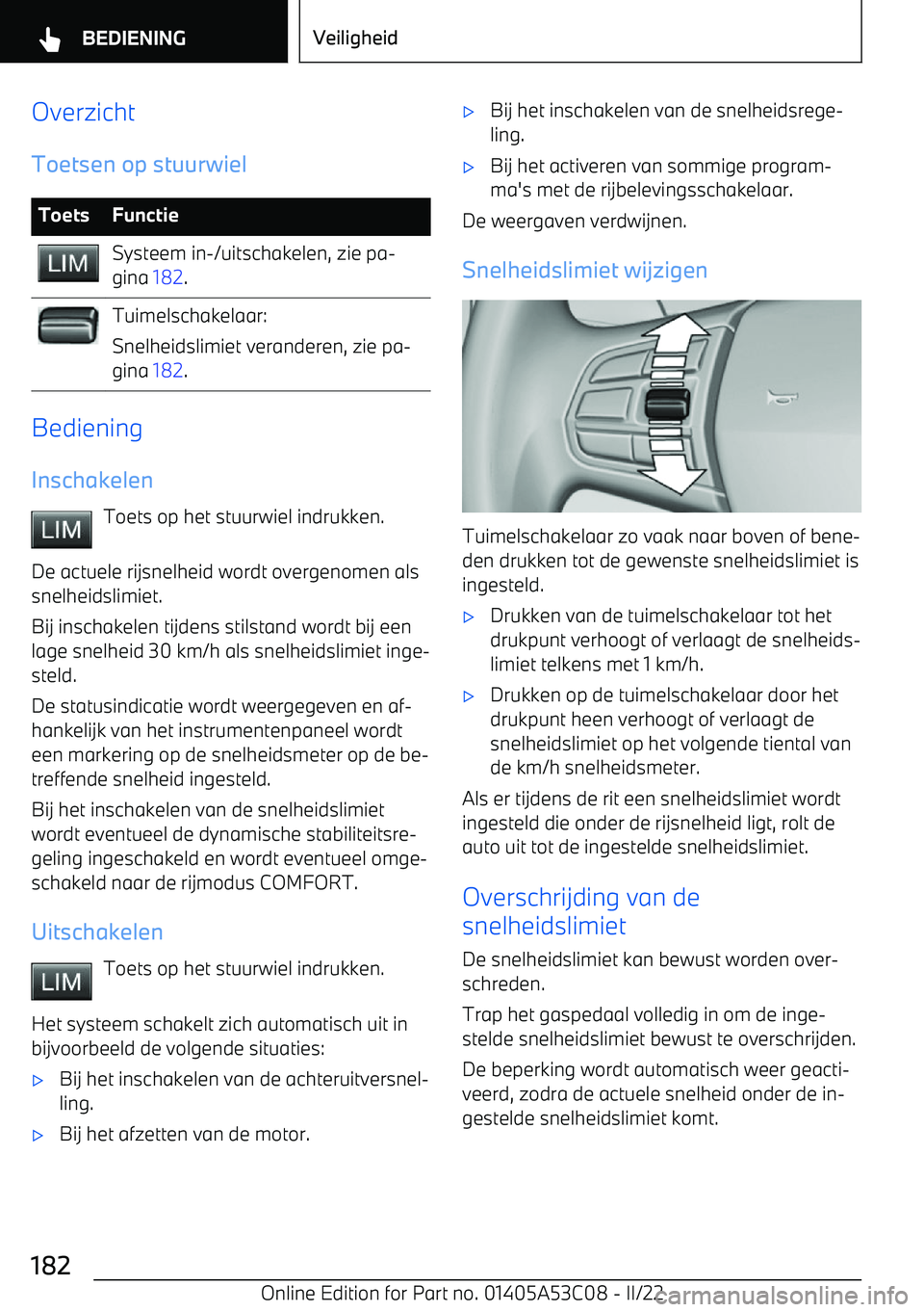 BMW X1 2022 Instructieboekjes (in Dutch) OverzichtToetsen op stuurwielToetsFunctieSysteem in BMW X1 2022 Instructieboekjes (in Dutch) OverzichtToetsen op stuurwielToetsFunctieSysteem in
