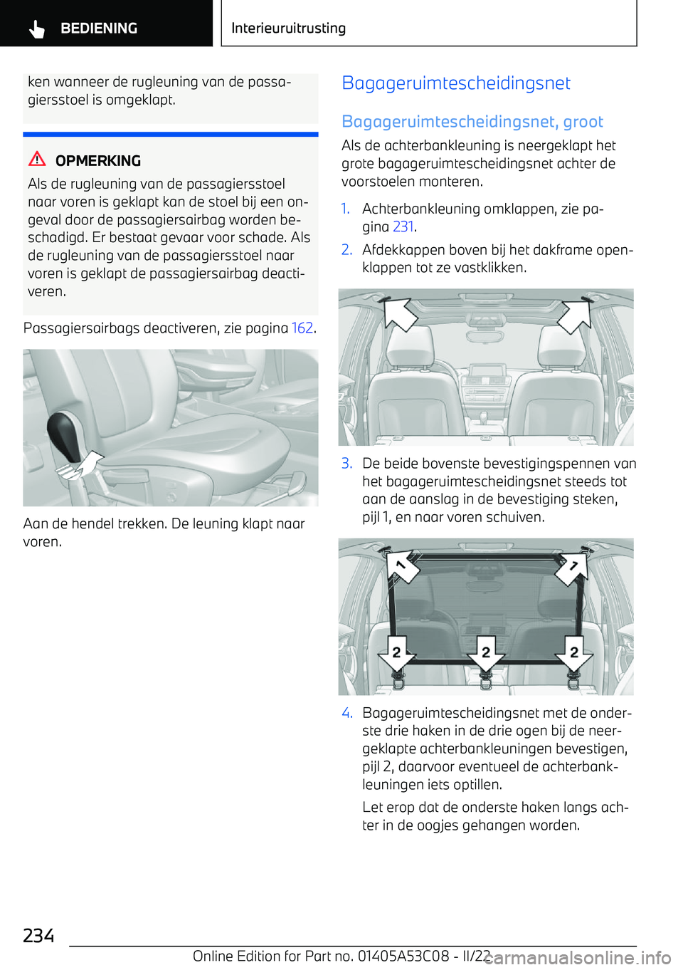 BMW X1 2022 Instructieboekjes (in Dutch) ken wanneer de rugleuning van de passa BMW X1 2022 Instructieboekjes (in Dutch) ken wanneer de rugleuning van de passa