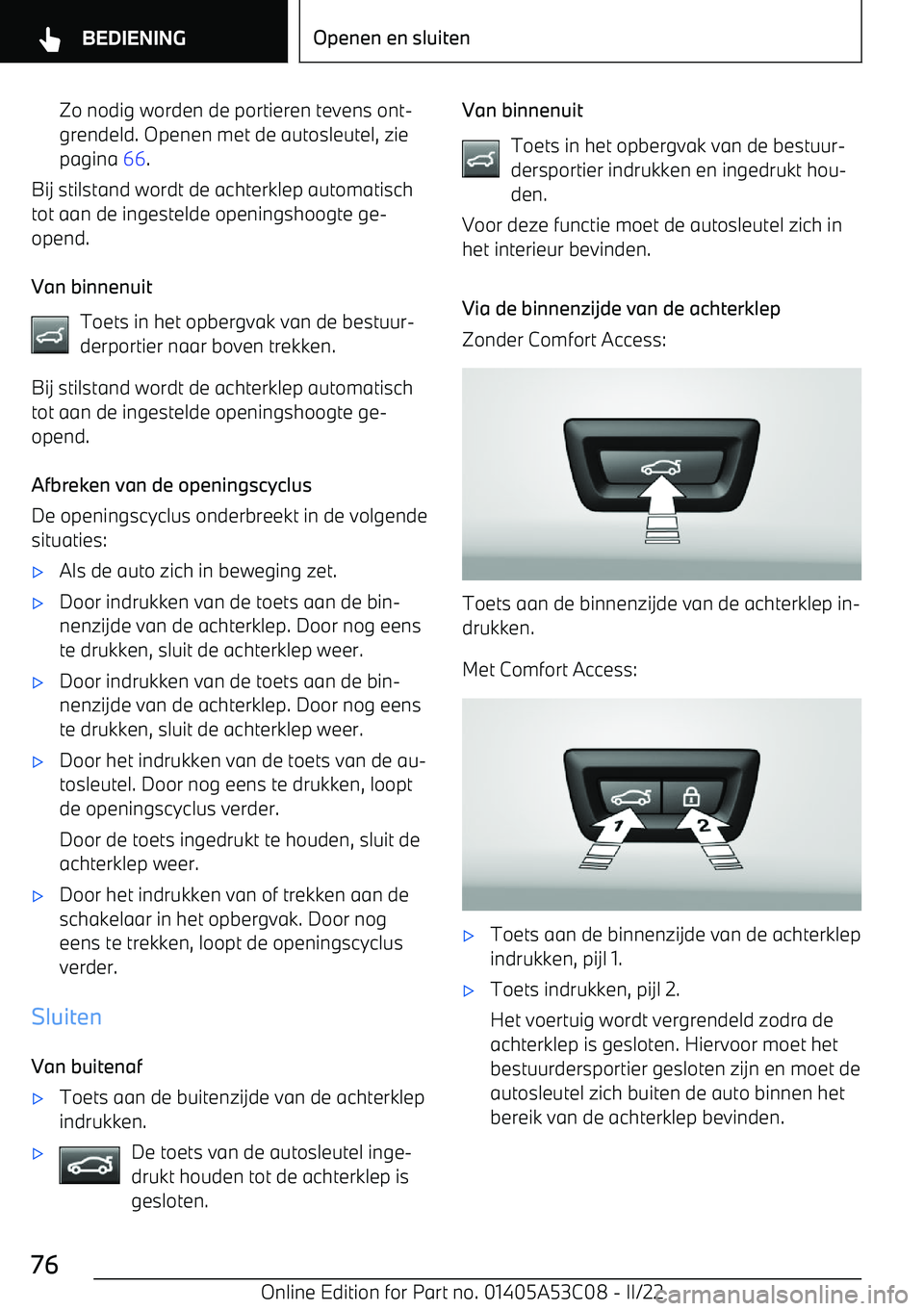 BMW X1 2022 Instructieboekjes (in Dutch) Zo nodig worden de portieren tevens ont BMW X1 2022 Instructieboekjes (in Dutch) Zo nodig worden de portieren tevens ont