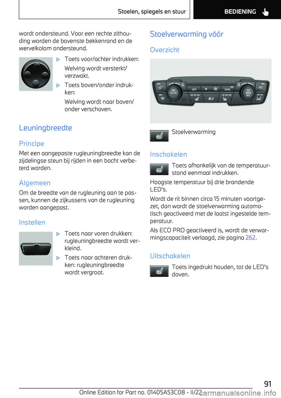 BMW X1 2022  Instructieboekjes (in Dutch) wordt ondersteund. Voor een rechte zithou