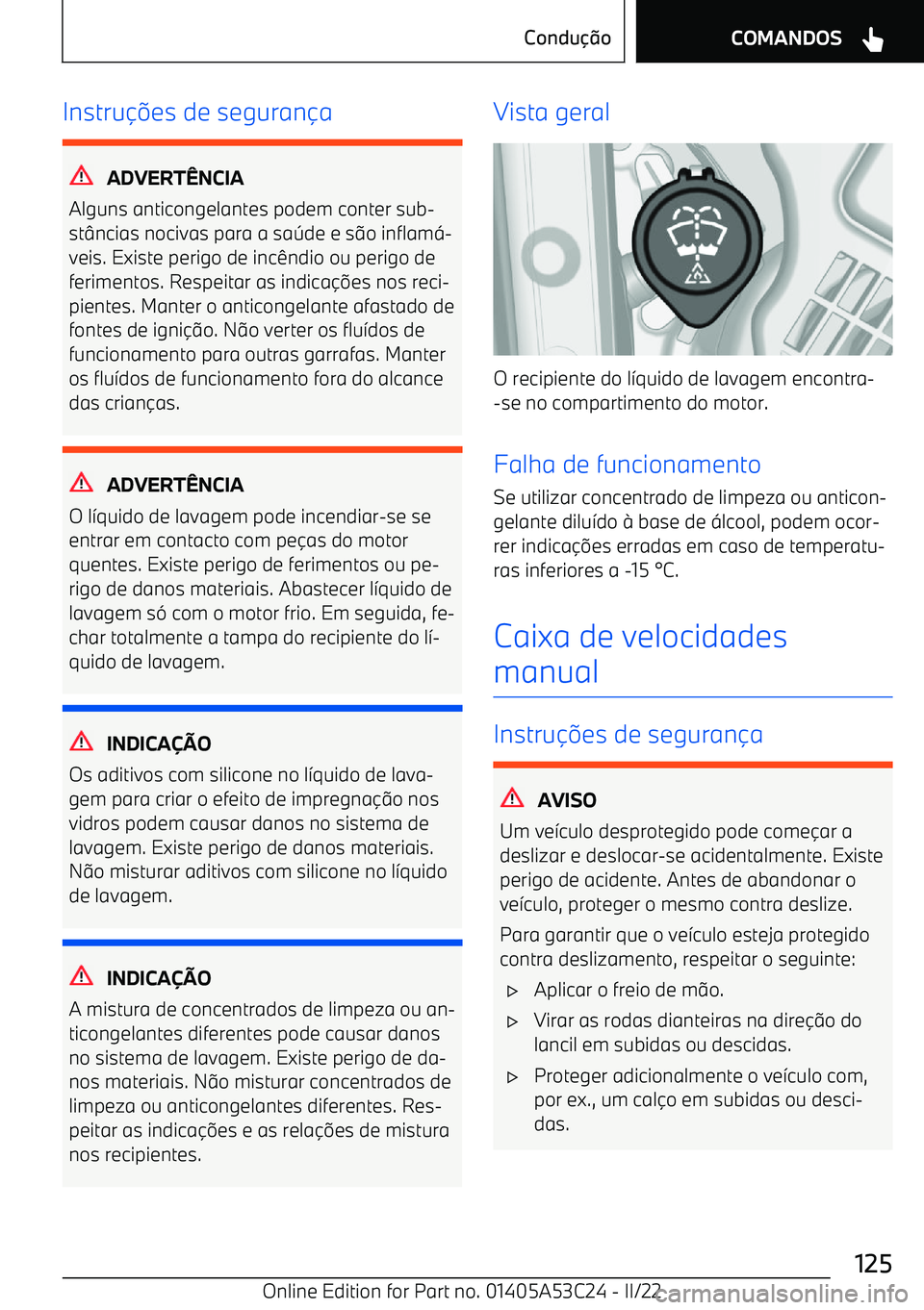 BMW X1 2022  Manual do condutor (in Portuguese) Instru