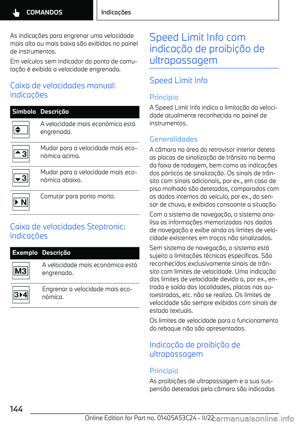 BMW X1 2022  Manual do condutor (in Portuguese) As indica