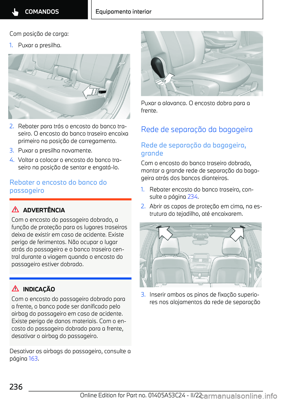 BMW X1 2022  Manual do condutor (in Portuguese) Com posi