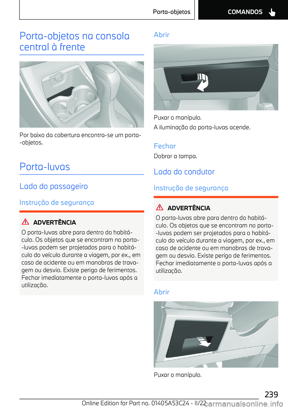BMW X1 2022  Manual do condutor (in Portuguese) Porta